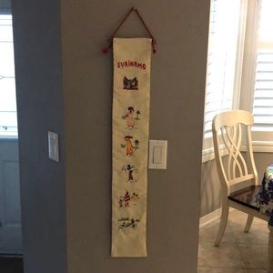 Hanging needlepoint